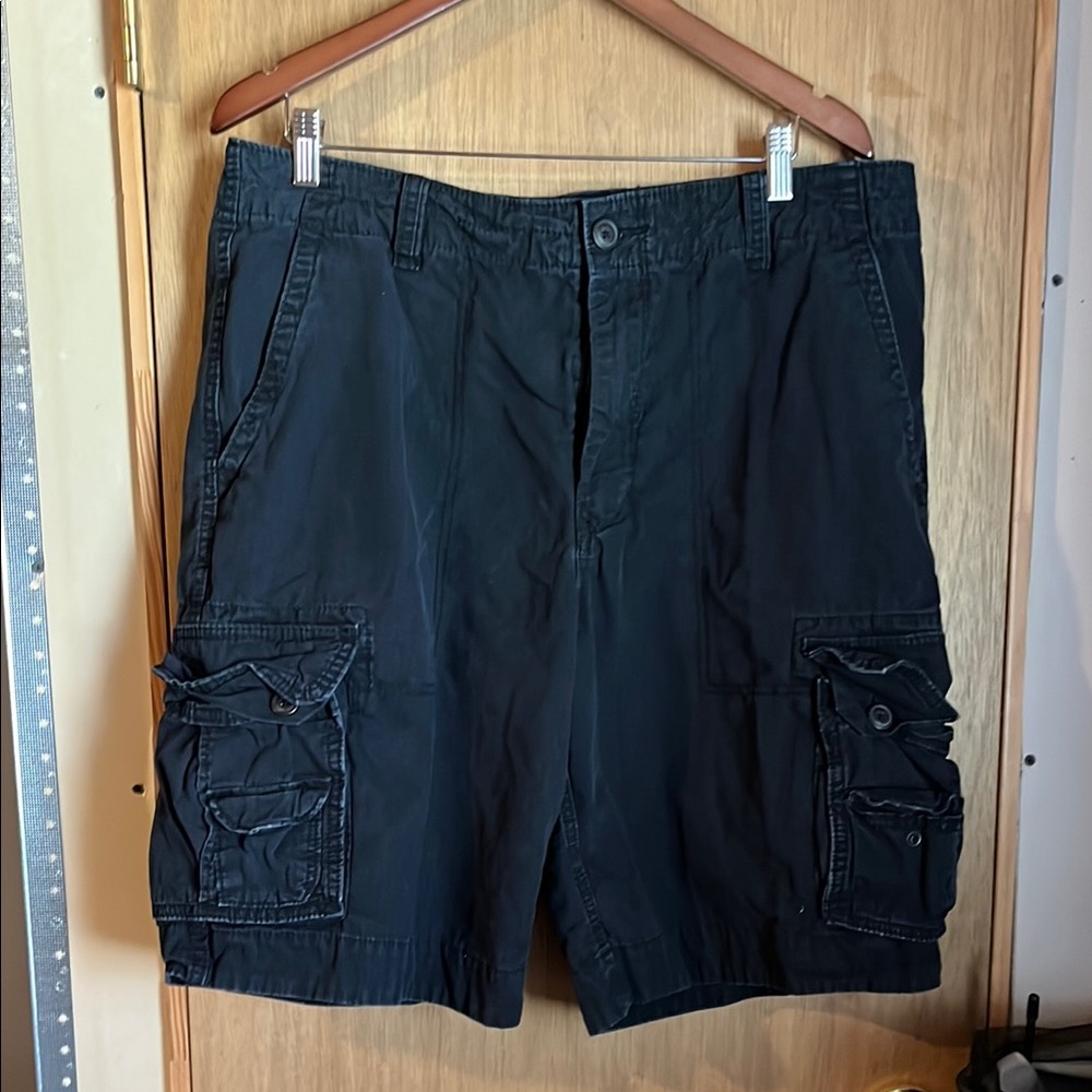 Men's Black Cargo Shorts